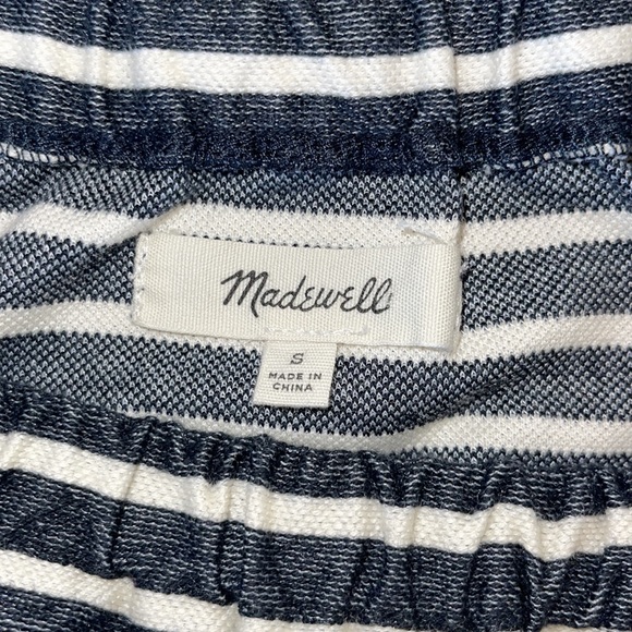 Madewell Stripe Navy Dress - Picture 3 of 6